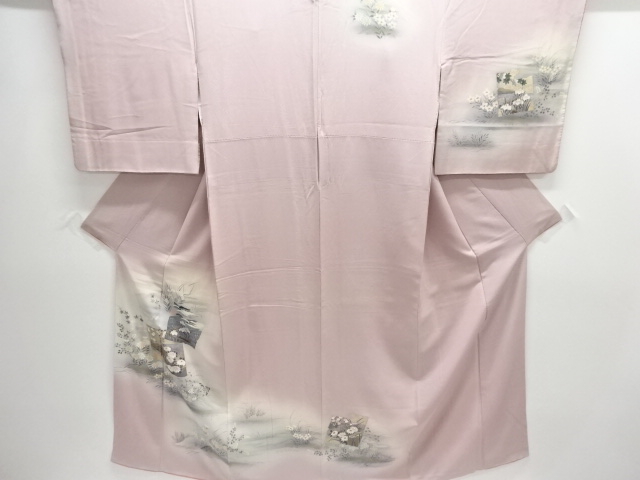 色紙に花模様訪問着